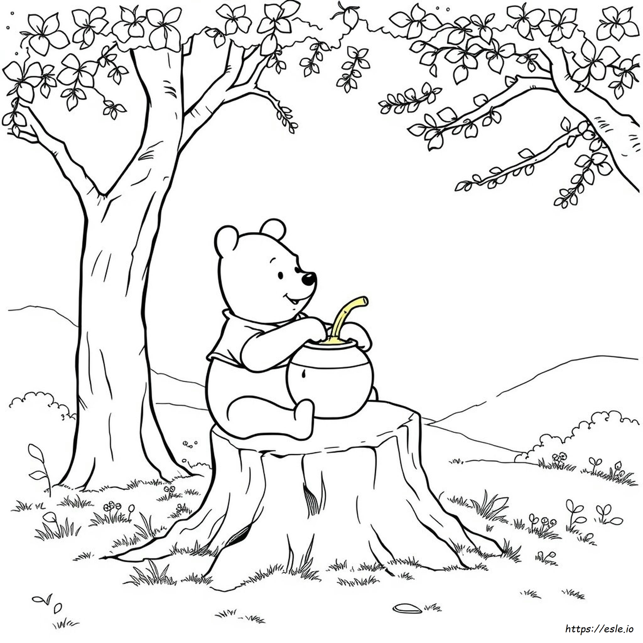Vintage Winnie The Pooh Coloring Pages
