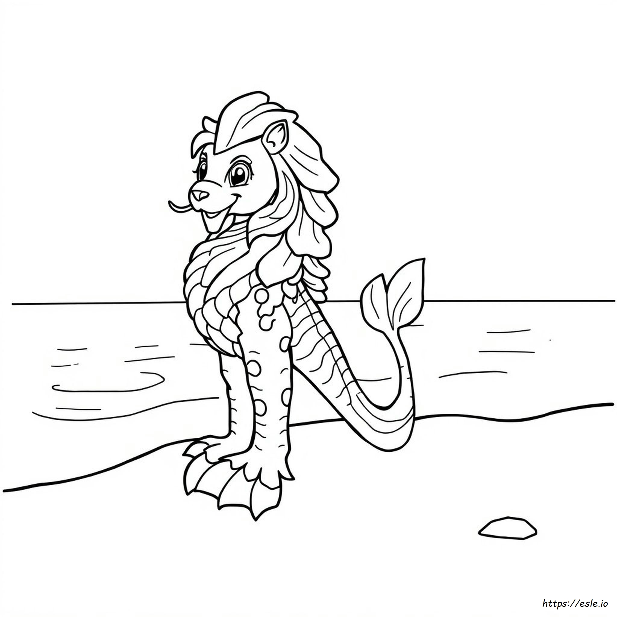 Merlion Colouring Page