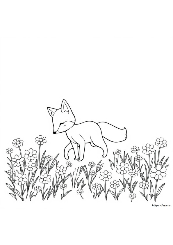 Coloring Pages Of Cute Foxes