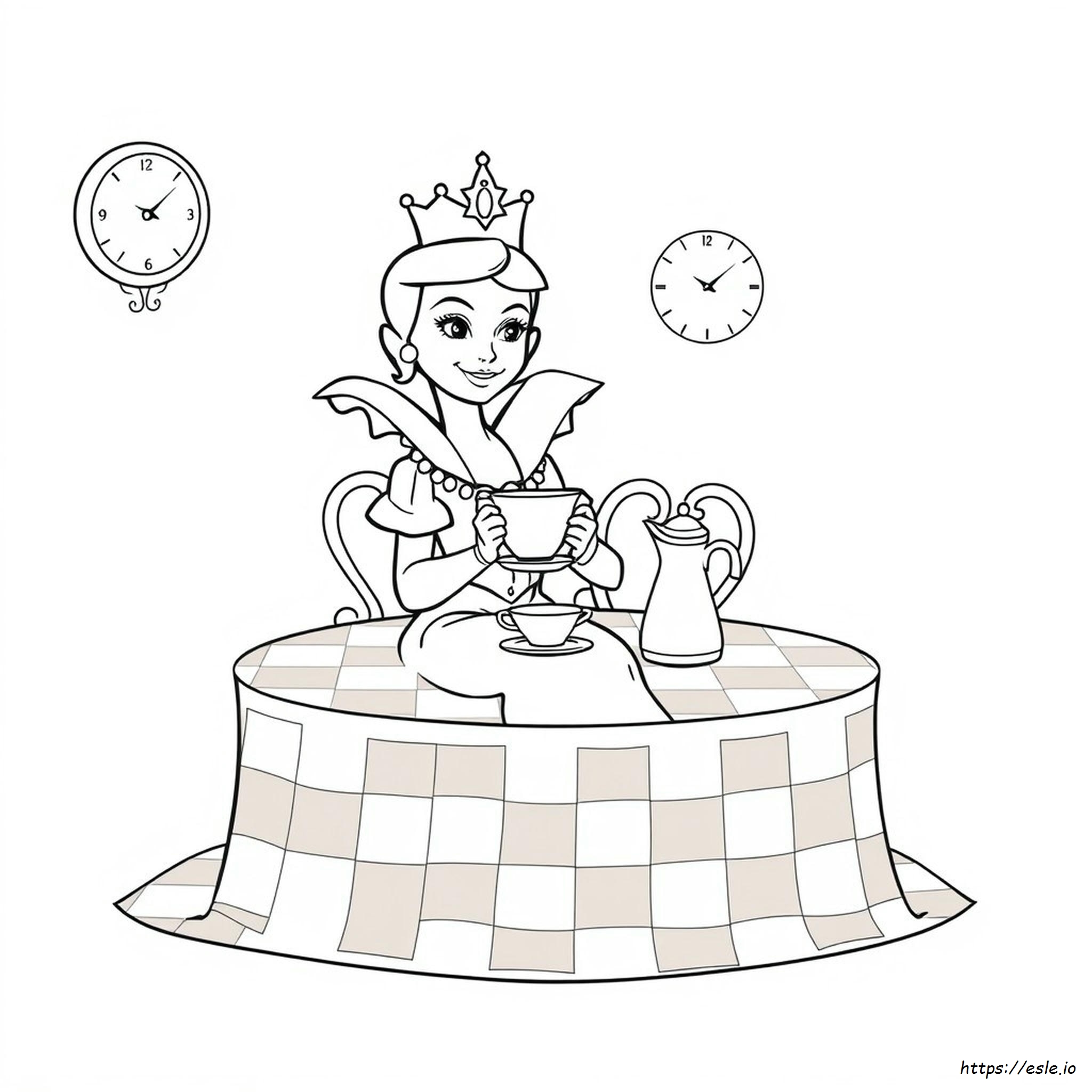 Coloriage La Reine Rouge