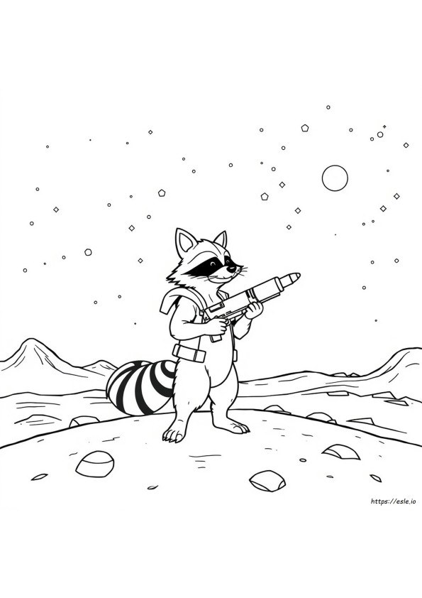 Rocket Racoon Disegni Da Colorare