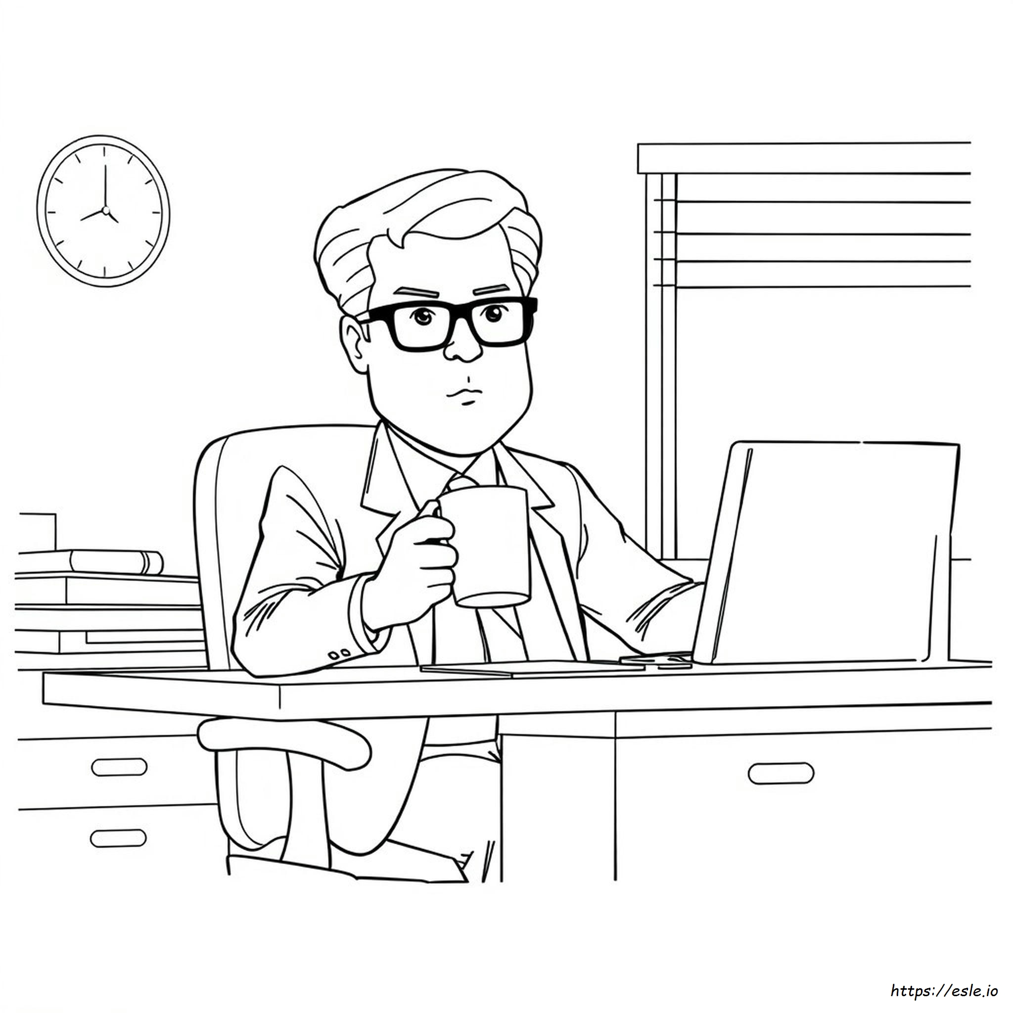 Dibujos De Dwight Schrute Para Colorear
