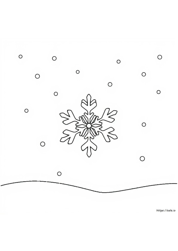 Fiocchi Di Neve Da Colorare E Stampare Gratis