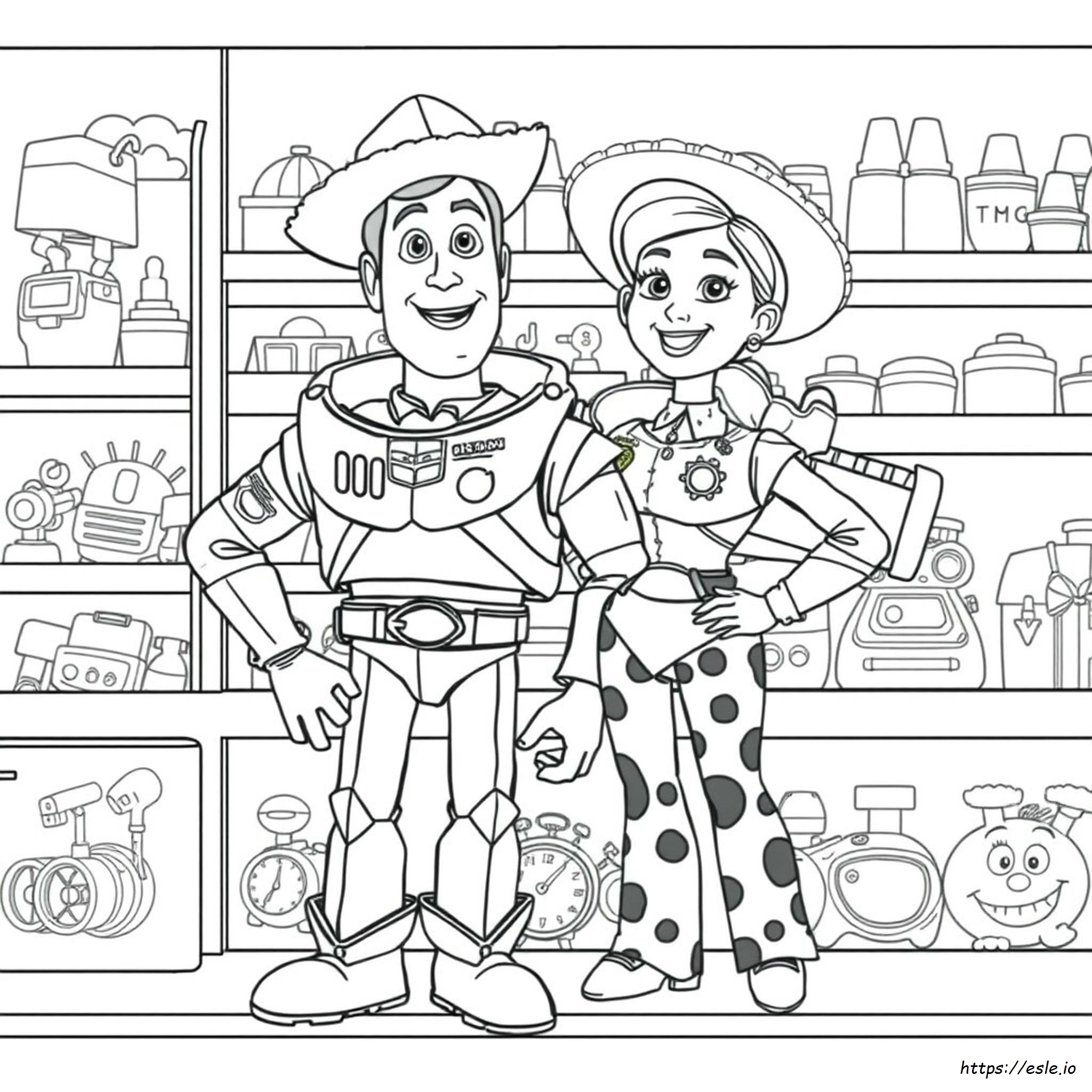Toy Story 4 Colouring Pages