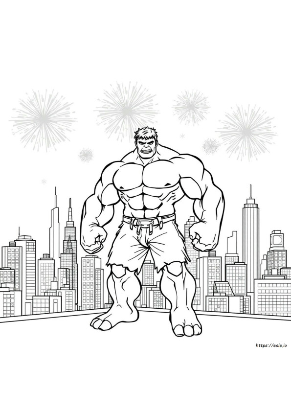 Incredible Hulk Ausmalbilder