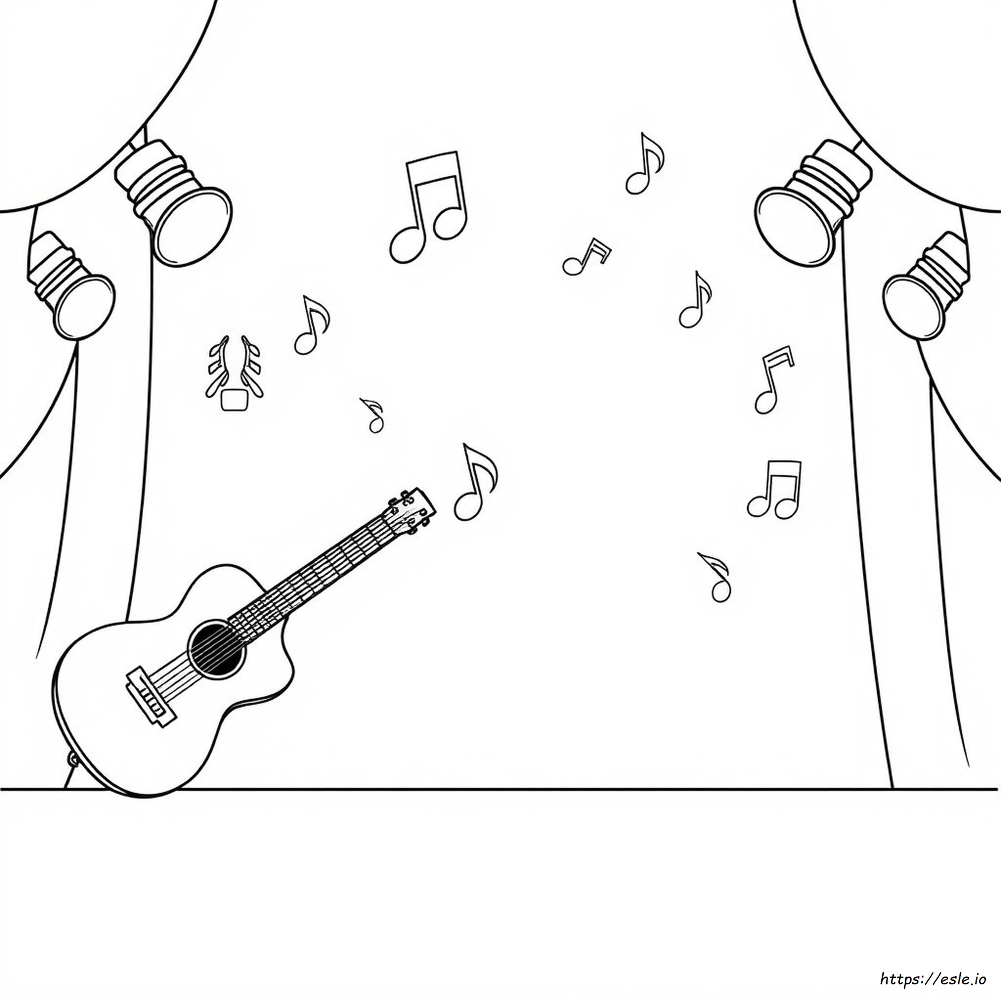 Páginas Para Colorear De Música En Pdf
