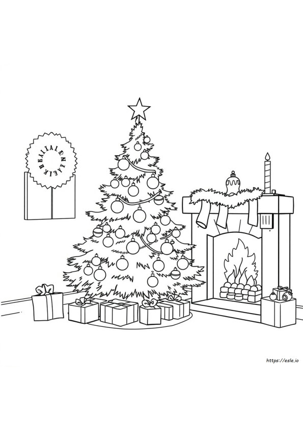 Christmas Template Coloring Pages