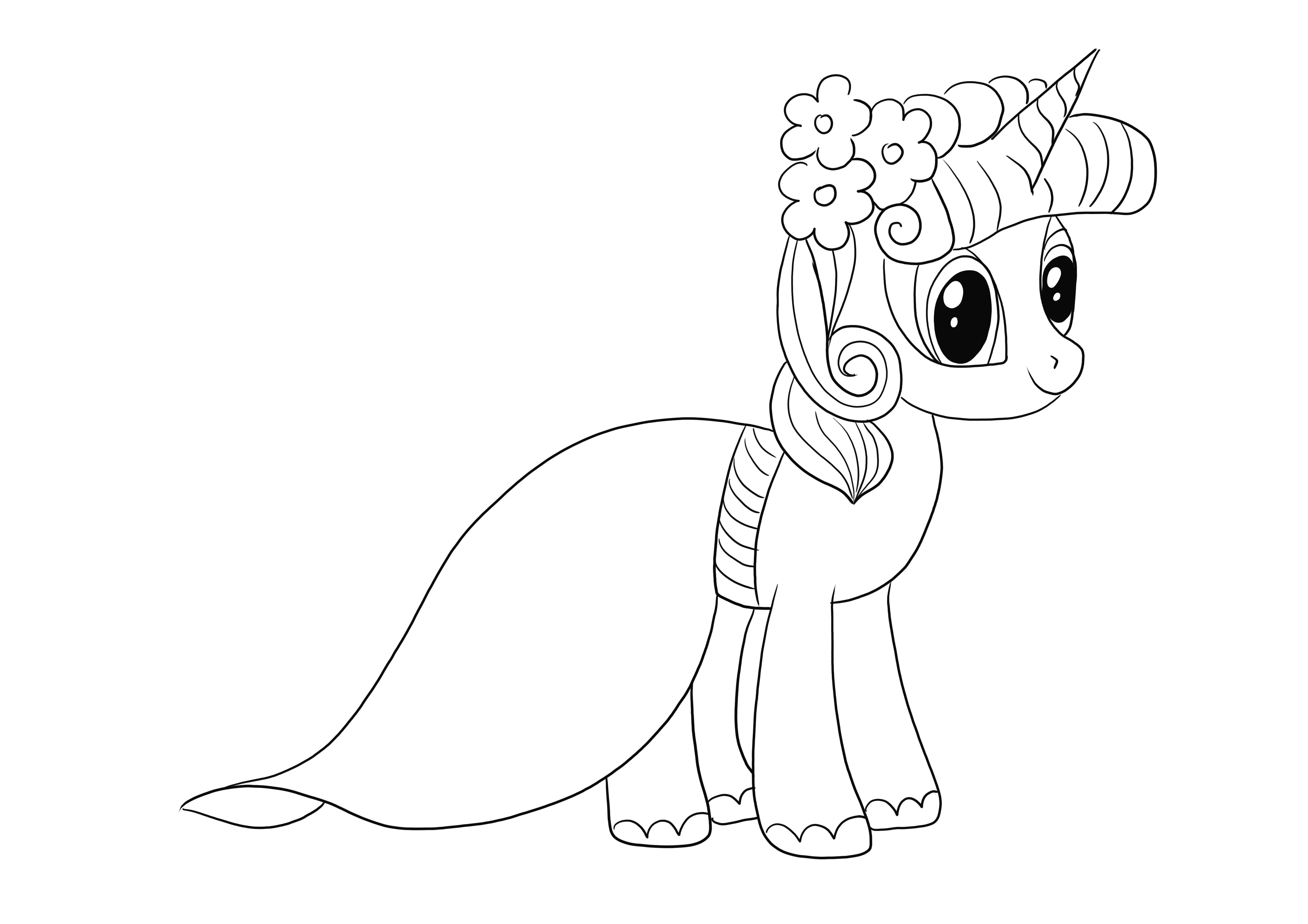 Princess Twilight Sparkle coloring sheet free to download or print