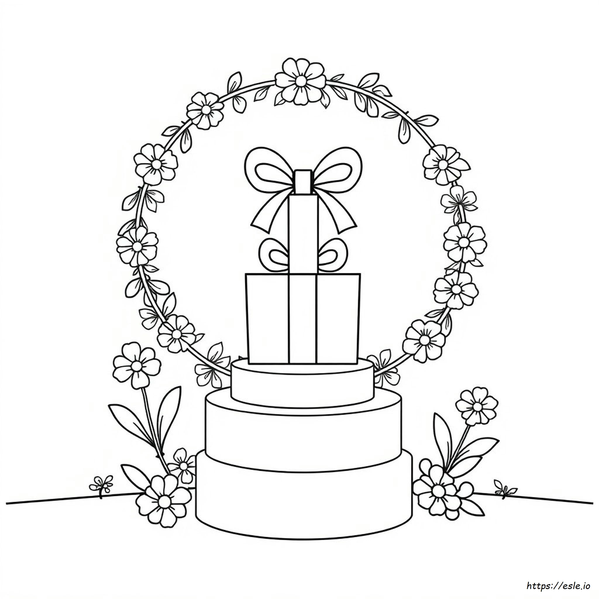 Gambar Mewarnai Hadiah