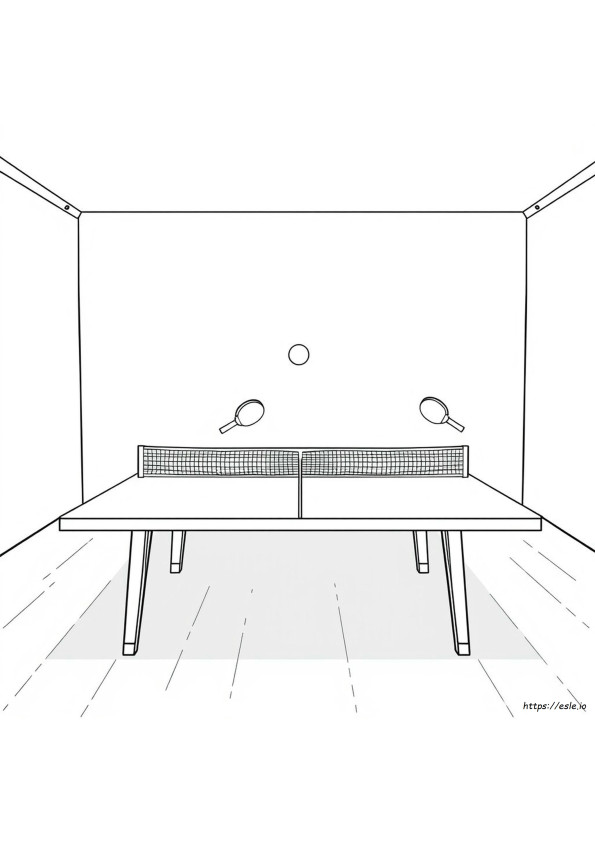 Ping Pong Coloring Pages