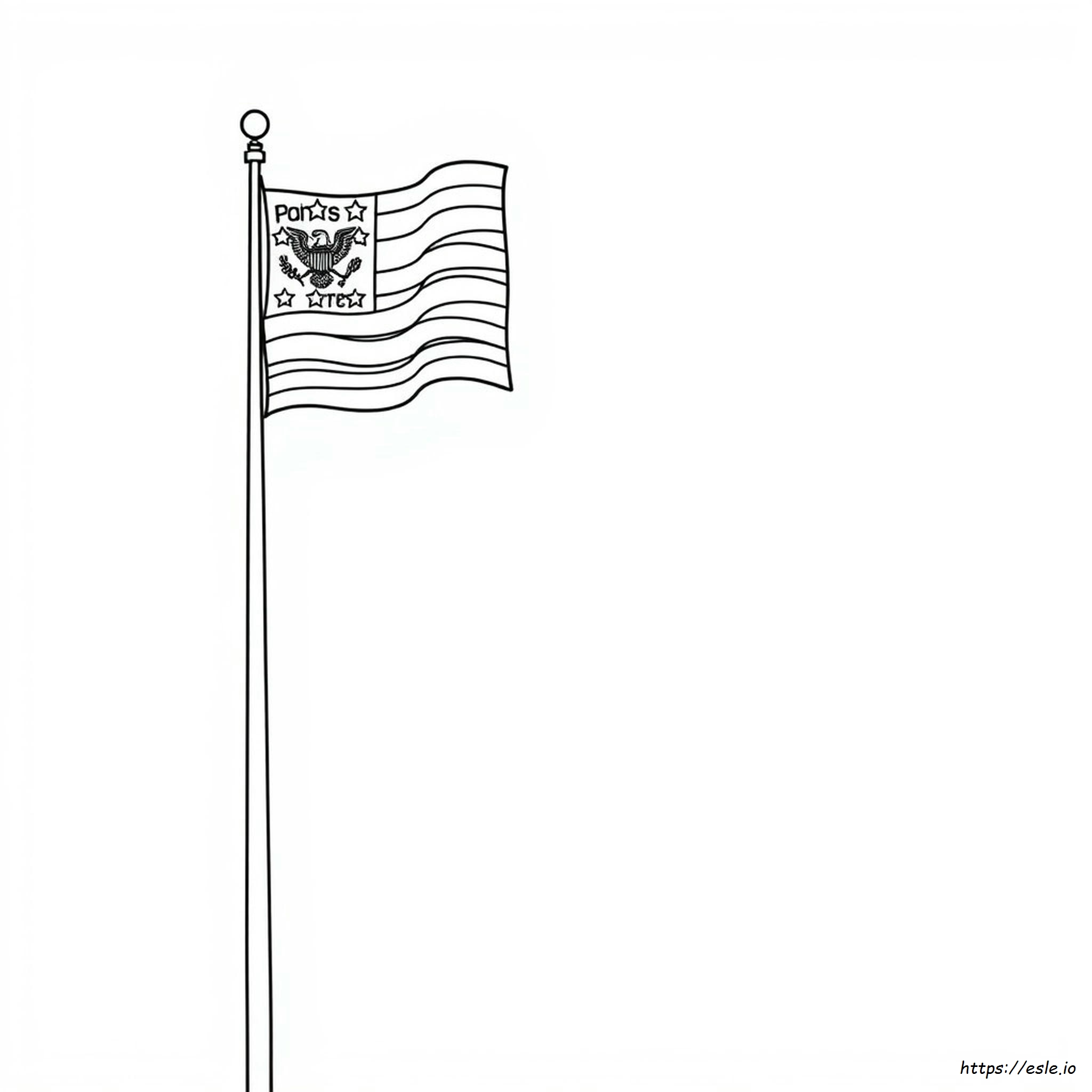 Cómo Colorear La Bandera Americana