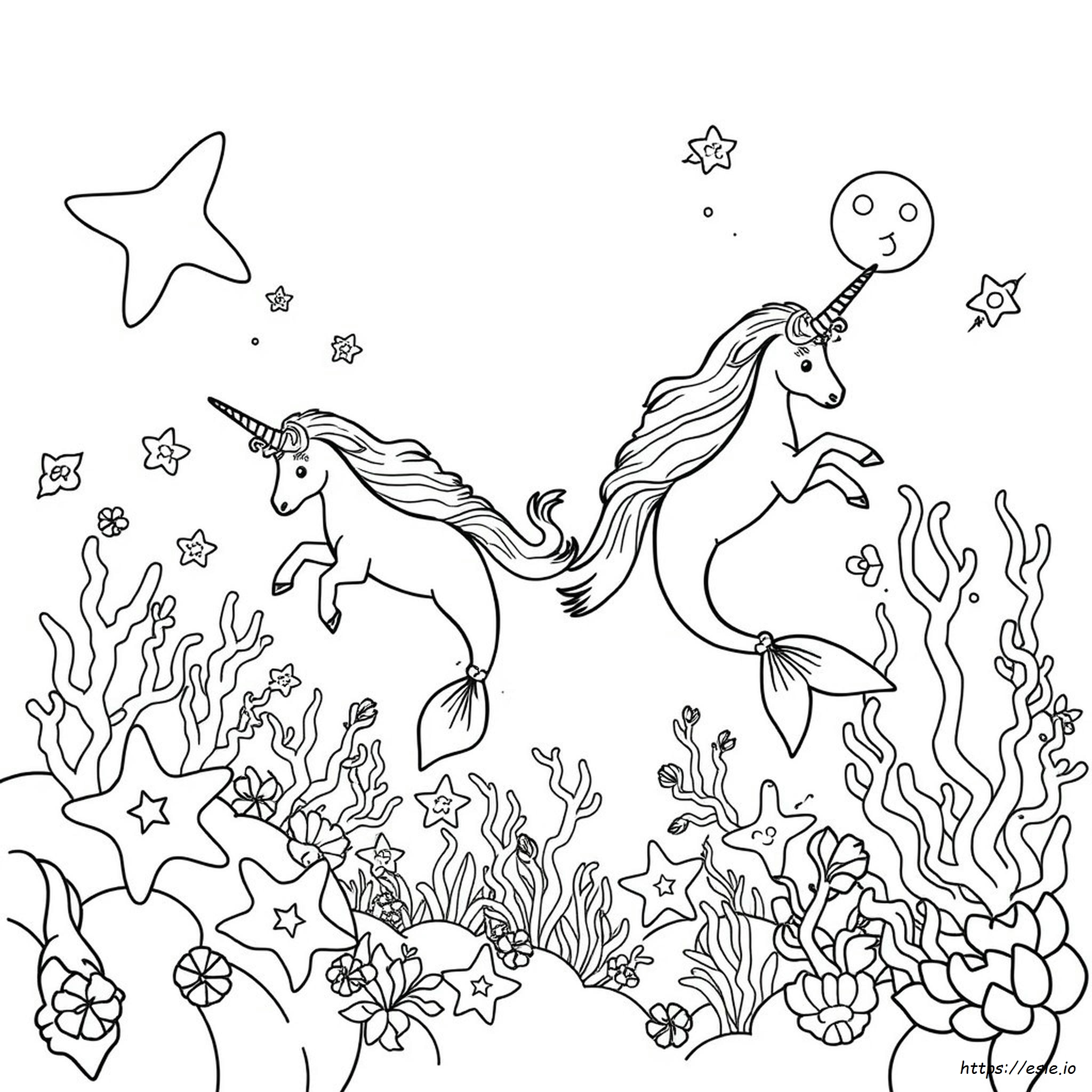 Unicorno Sirena Da Colorare