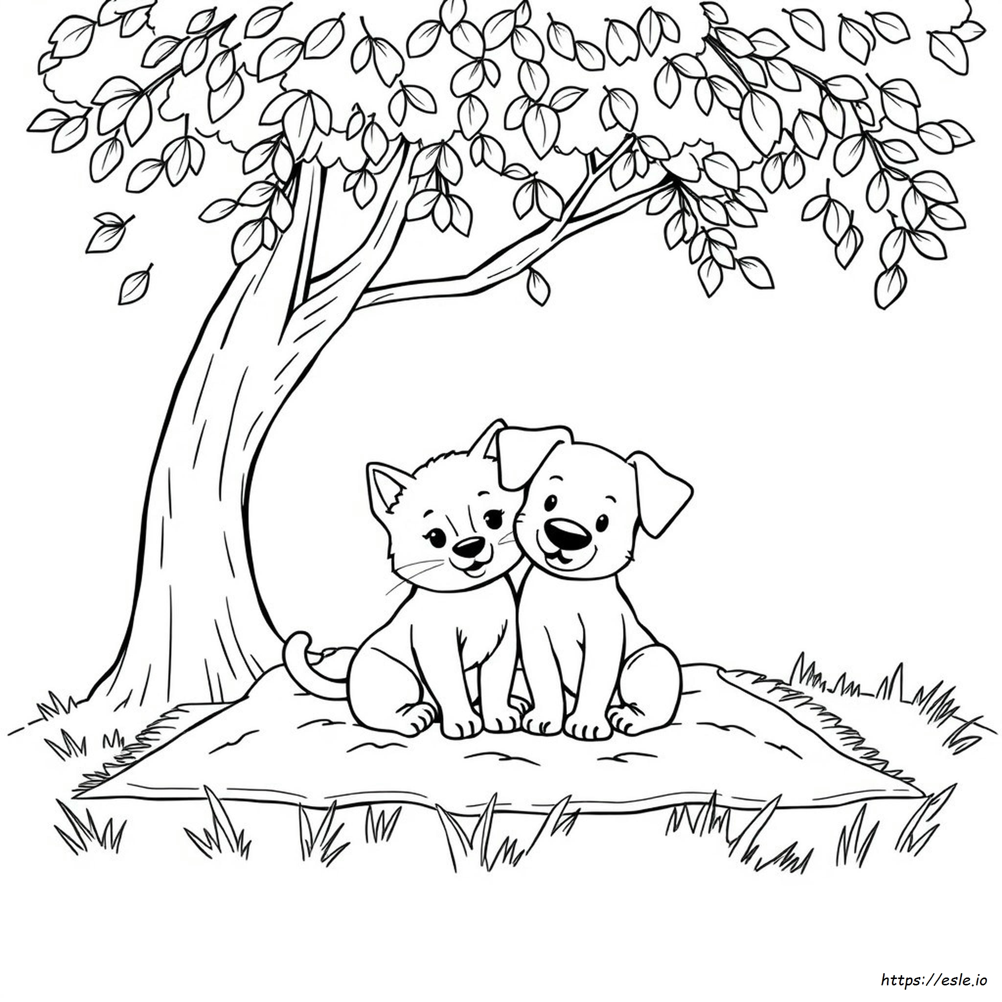 Cute Pairs Coloring Pages