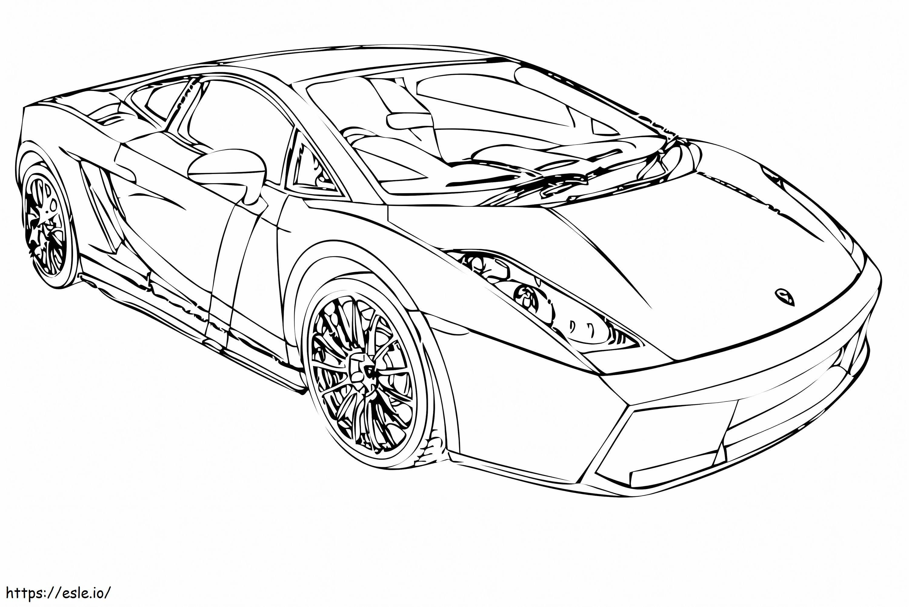 Coloriage Lamborghini 13 à imprimer dessin