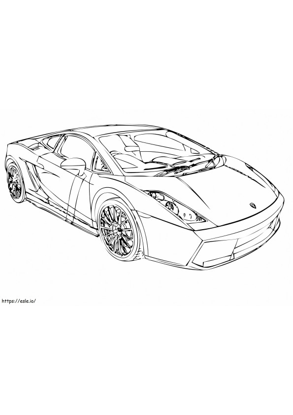 Lamborghini 13 coloring page