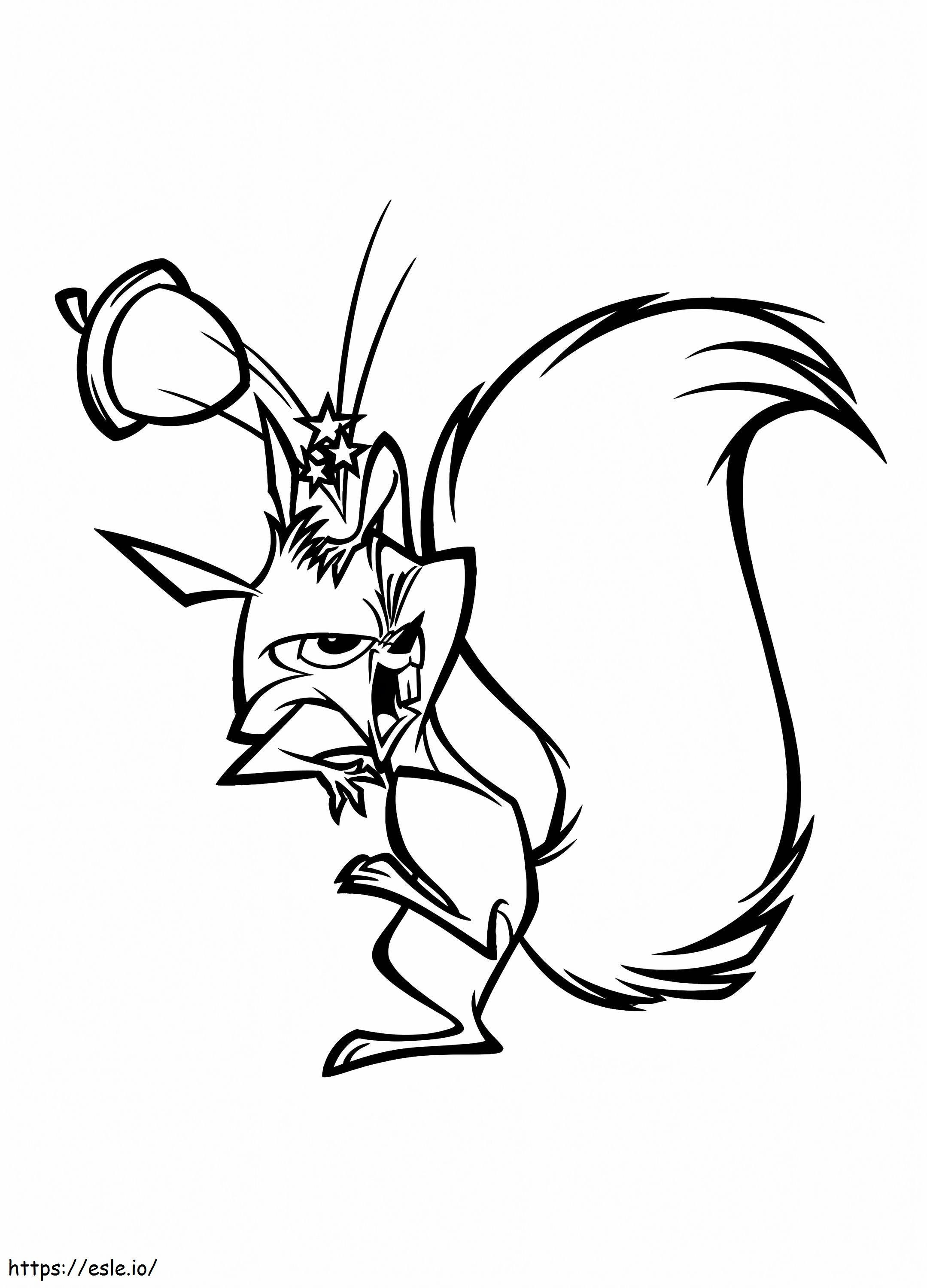 Bucky The Squirrel coloring page