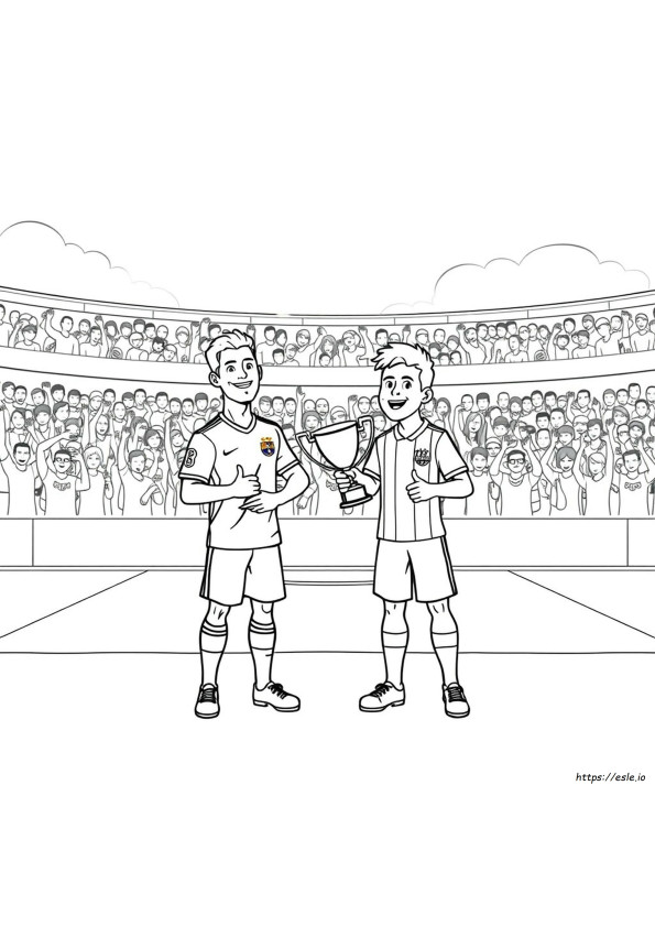 Ronaldo Ja Messi Värityskuva