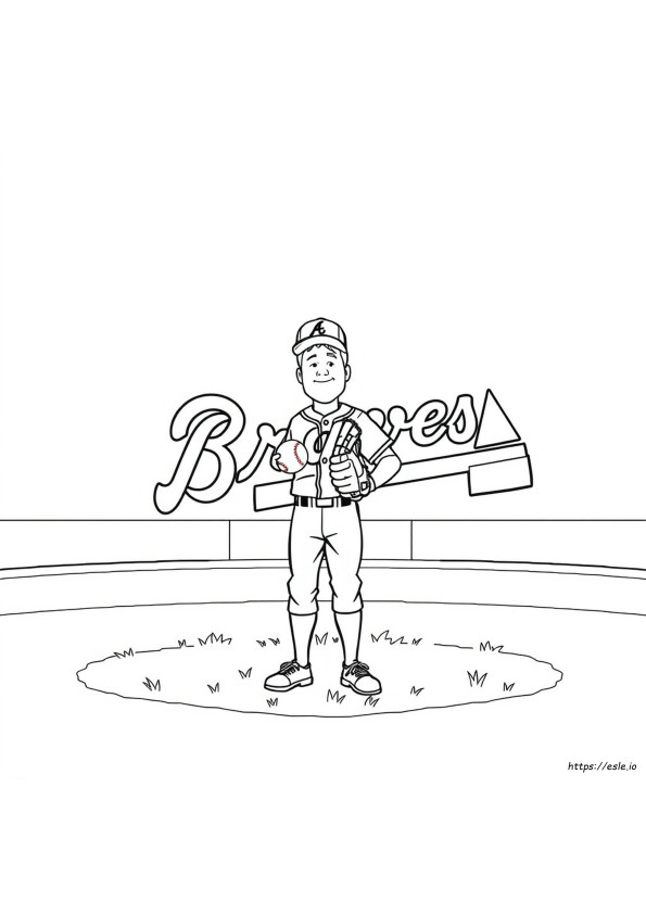 Atlanta Braves Coloring Pages To Print