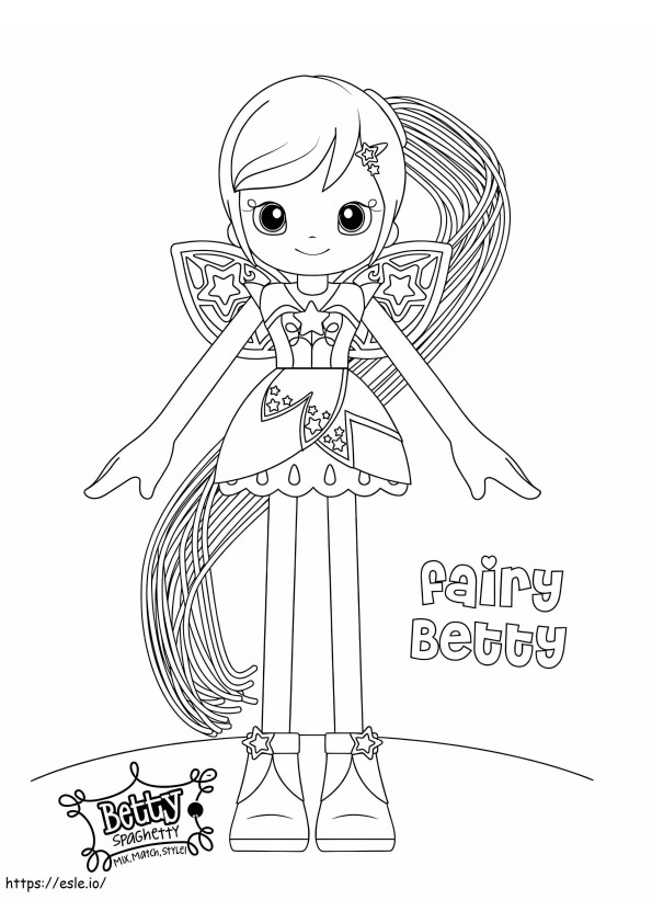 Fairy Betty coloring page