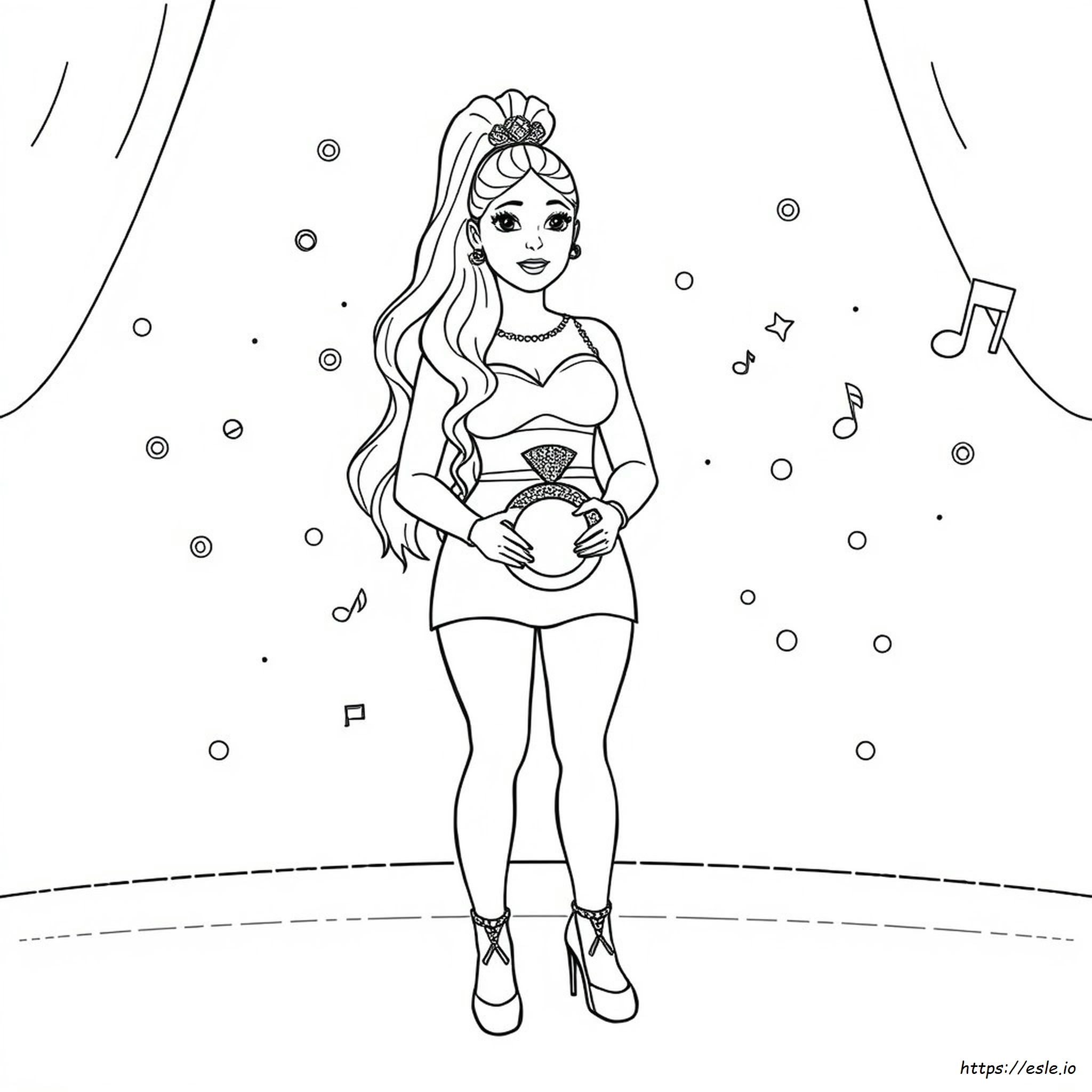 Ariana Grande Para Colorear 7 Anillos