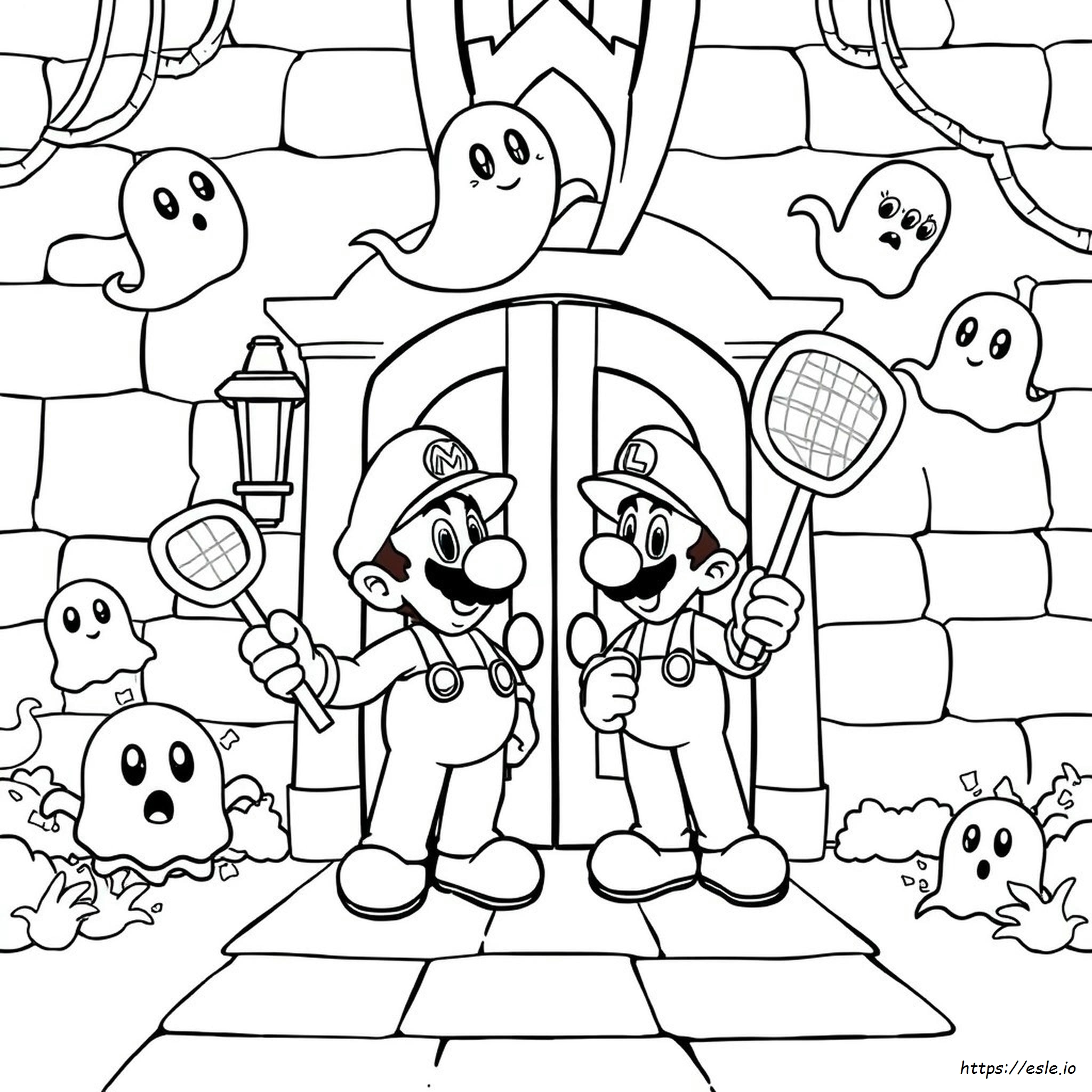 Luigi Mansion 2 Coloring Pages