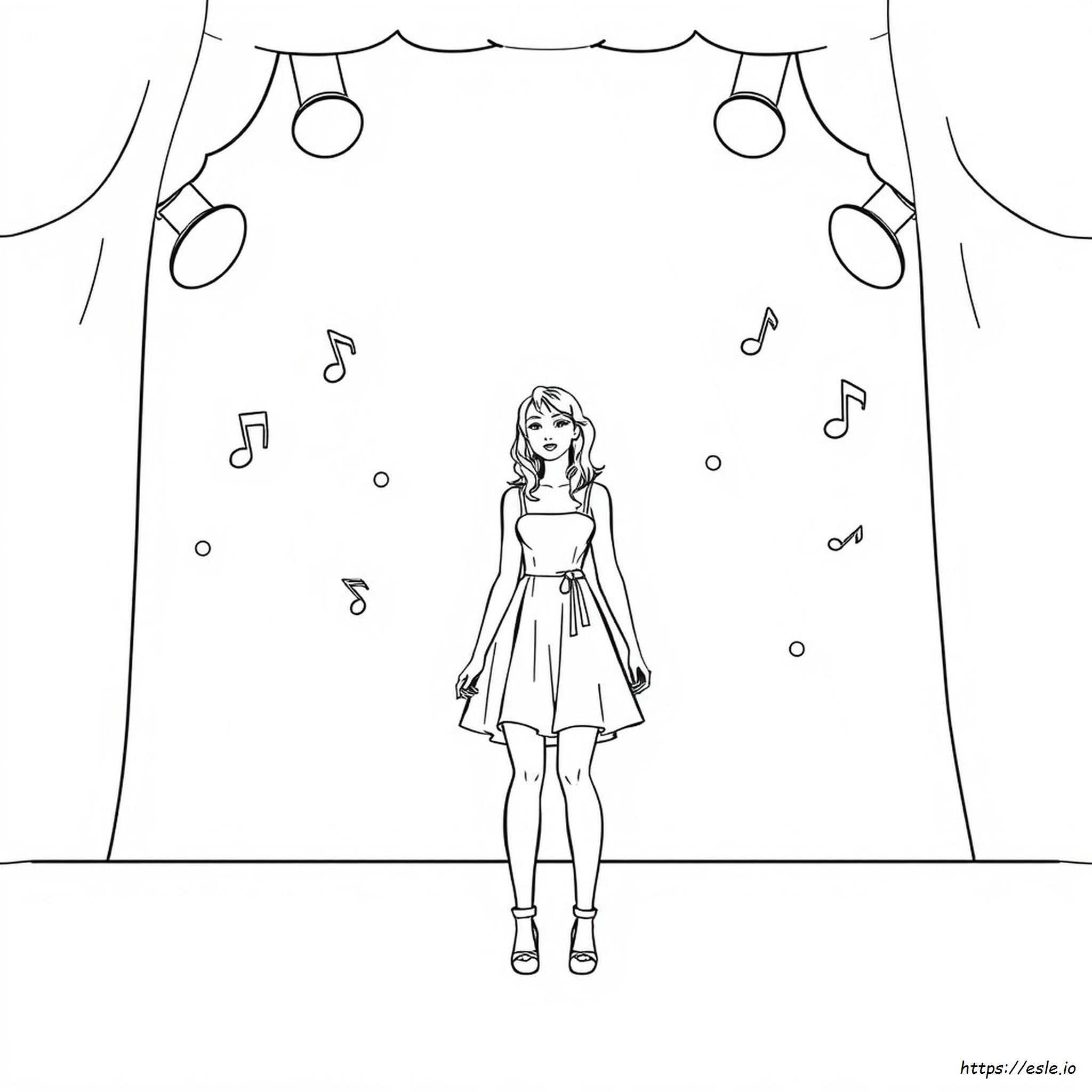 Páginas Para Colorear Gratis De Taylor Swift