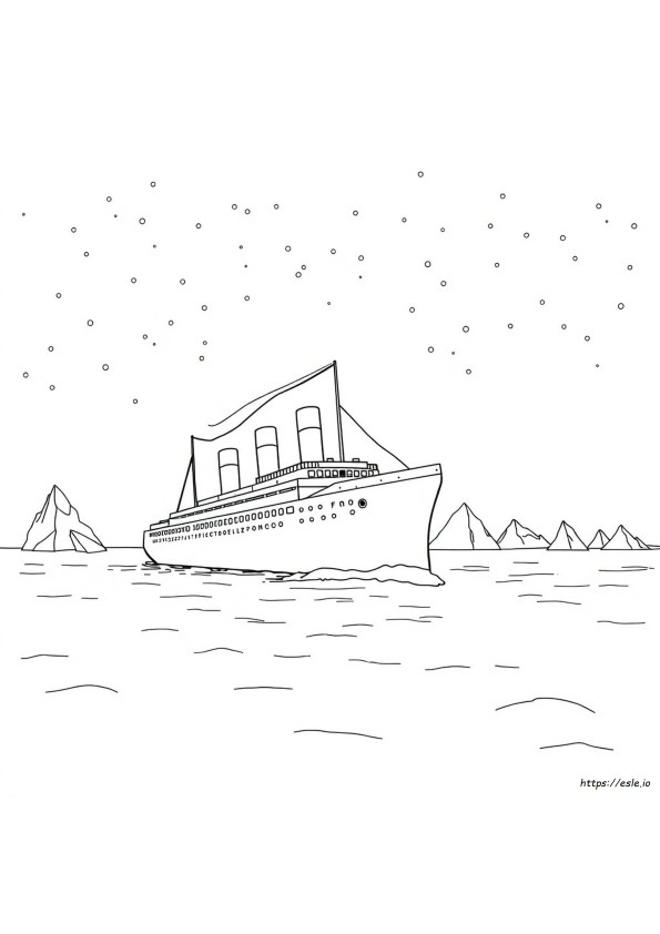 Titanic Gambar Mewarnai