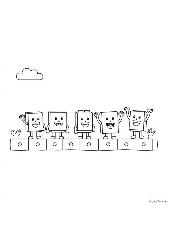 Numberblock 21 Boyama Sayfası
