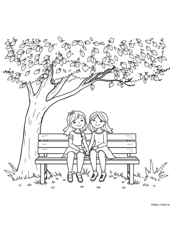 Best Friend Coloring Pages For Adults