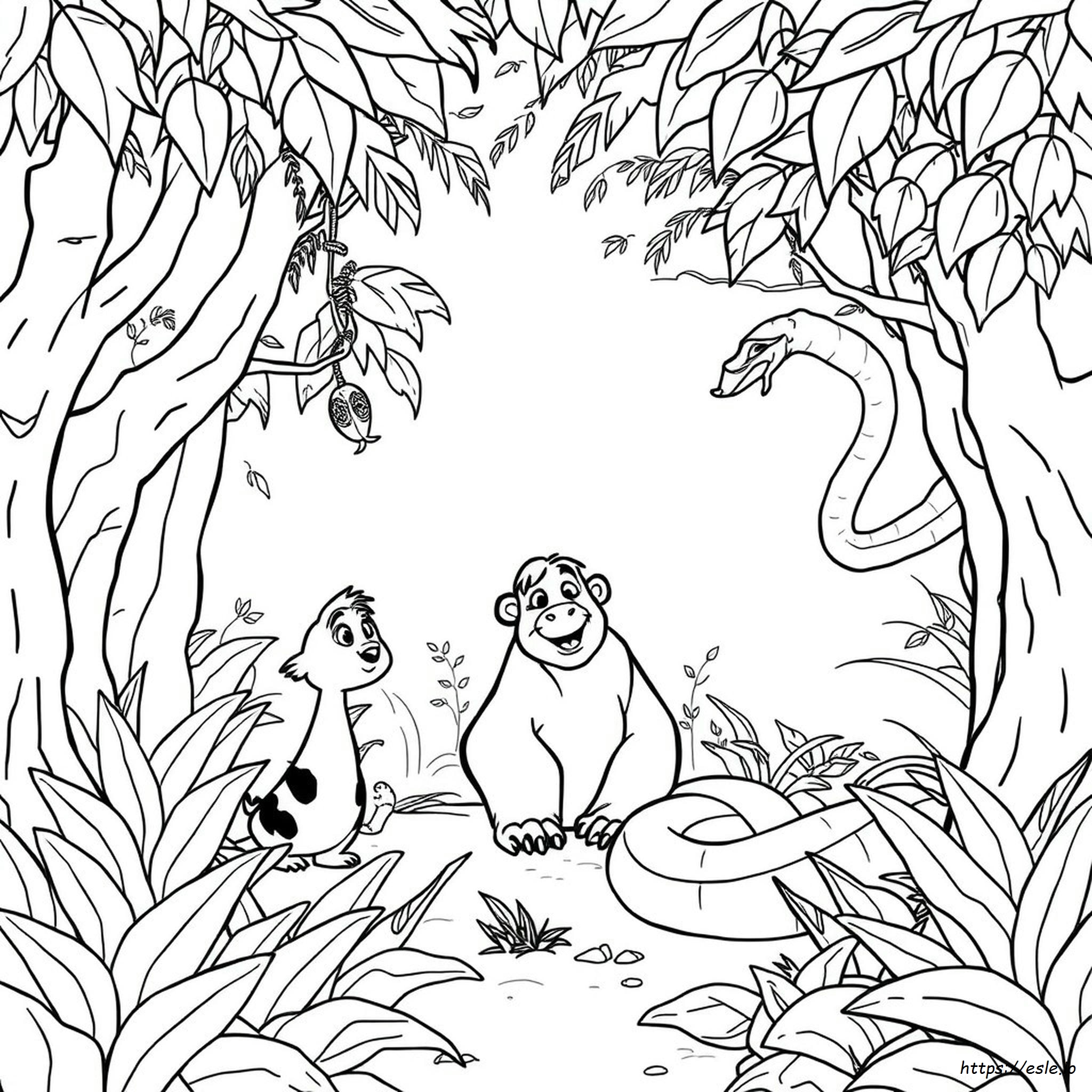 Jungle Book Colouring Pages
