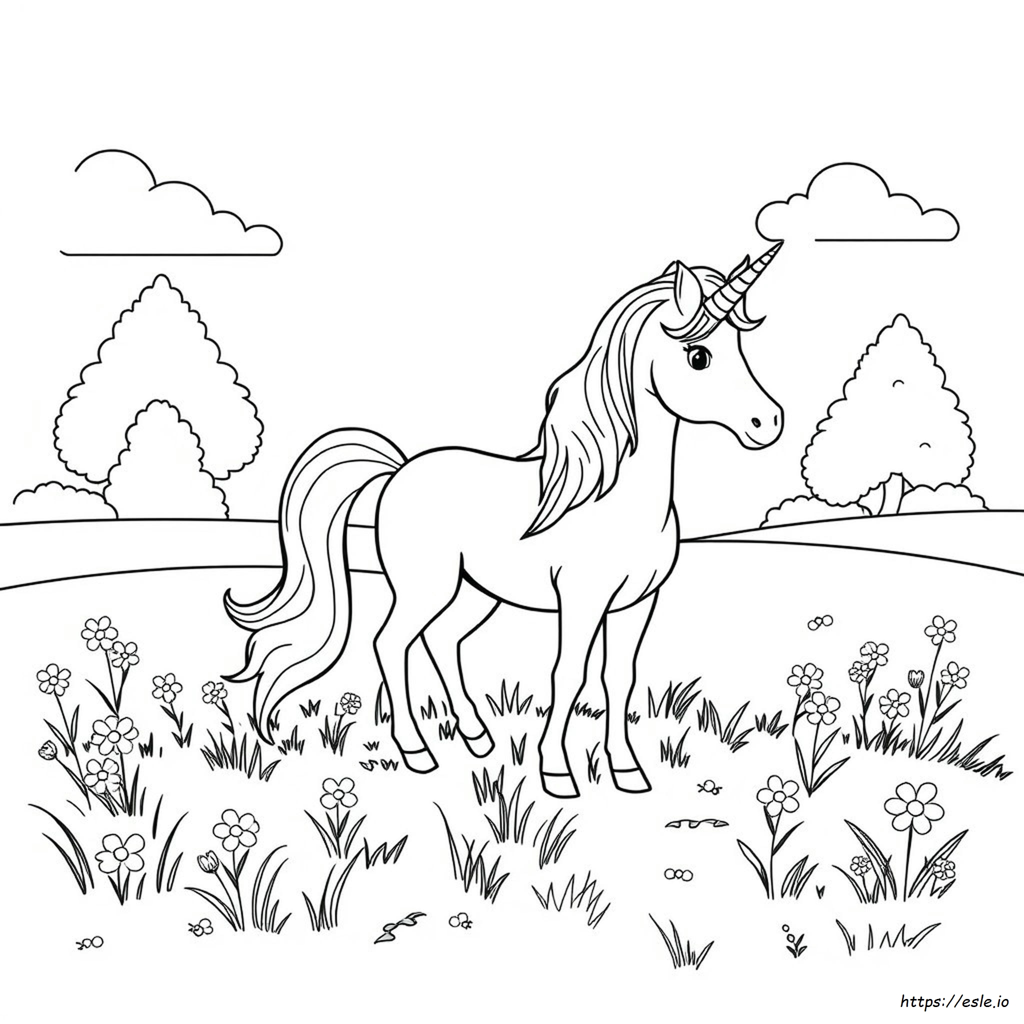 Unicorn Colouring Paper