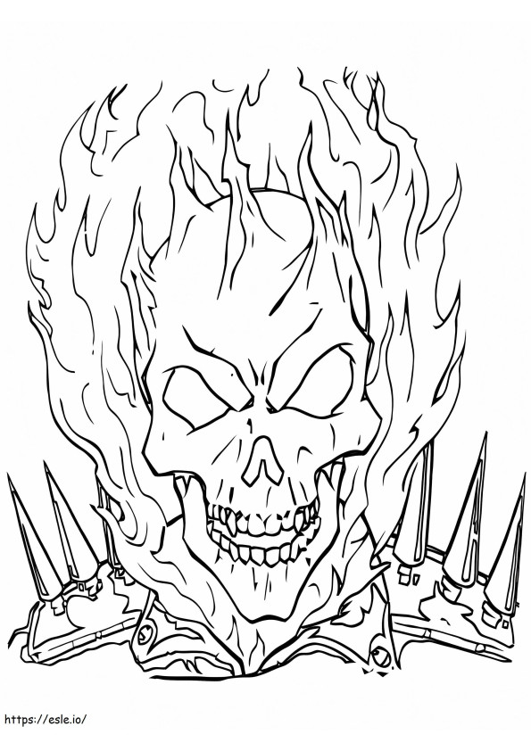 Ghost Rider 4 coloring page