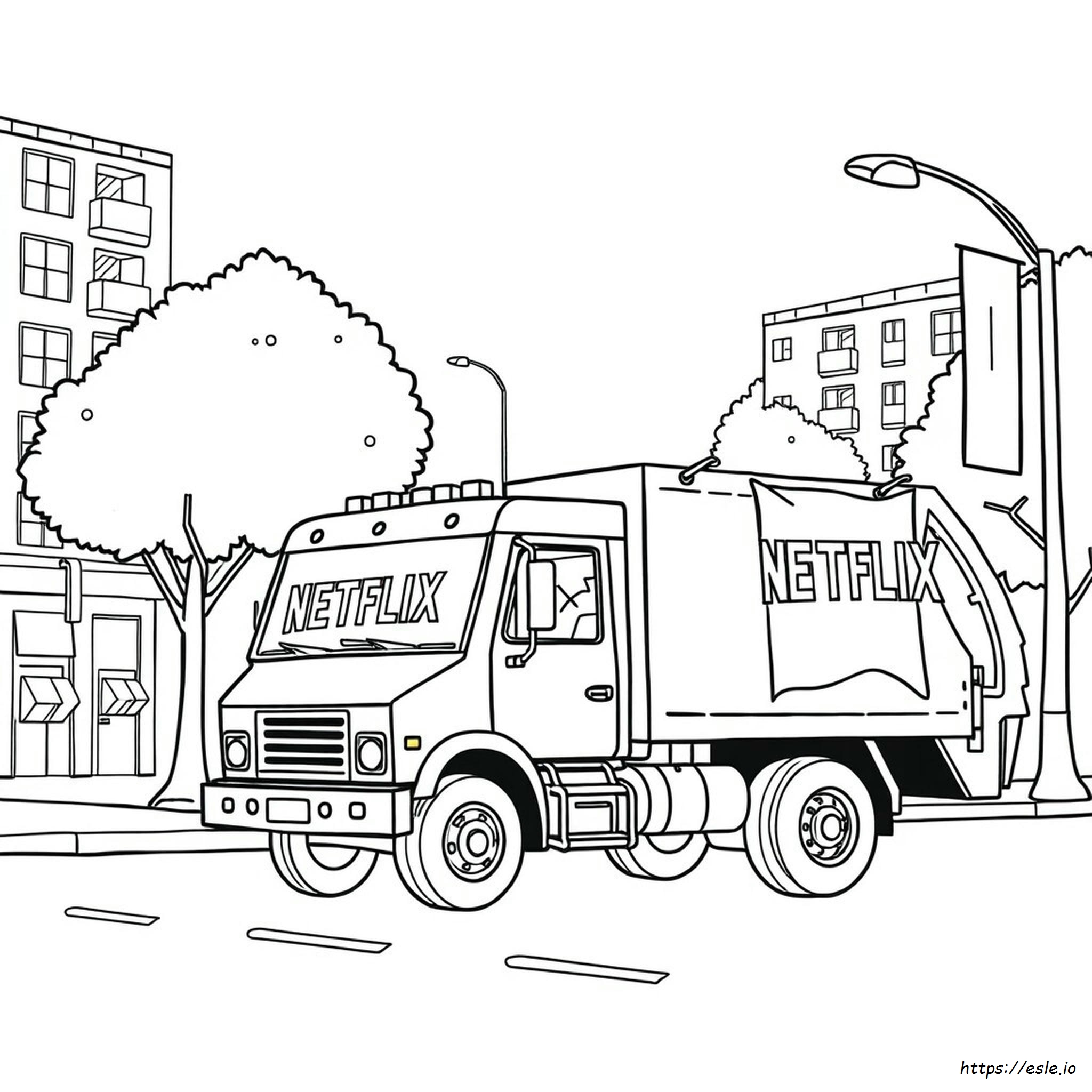 Trash Truck Netflix Coloring Pages Printable