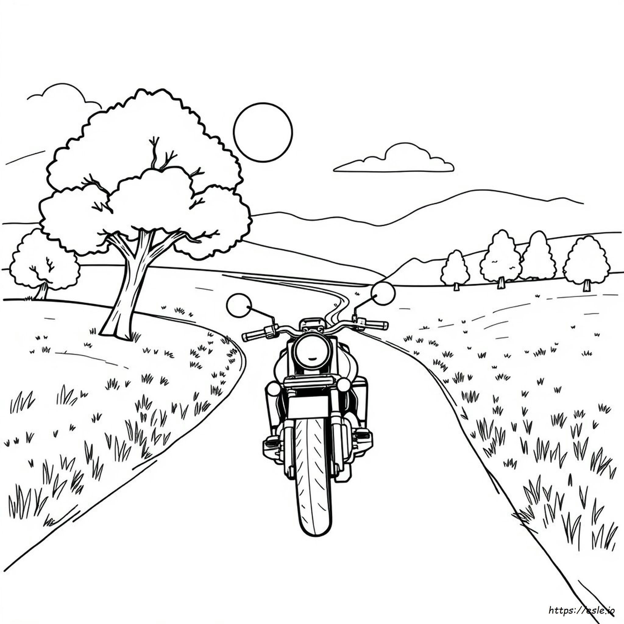 Coloriage Moto