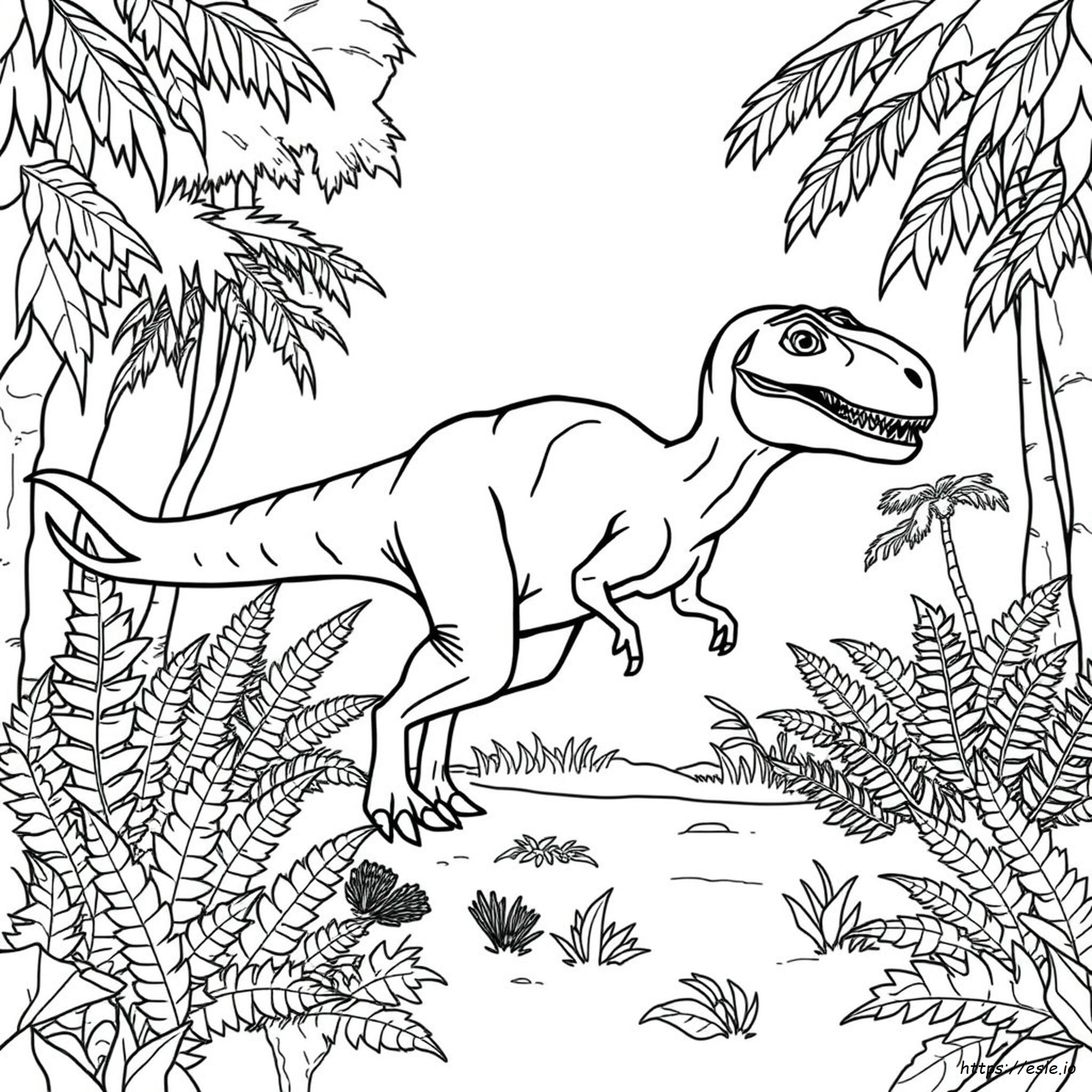 Velociraptor Colouring Pages