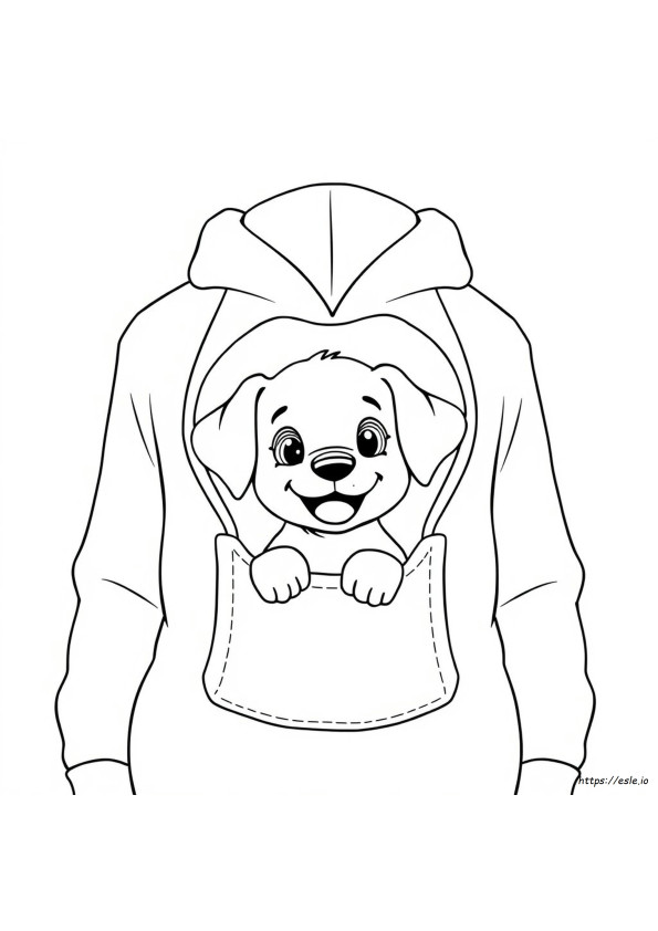 Puppy In My Pocket Coloring Page