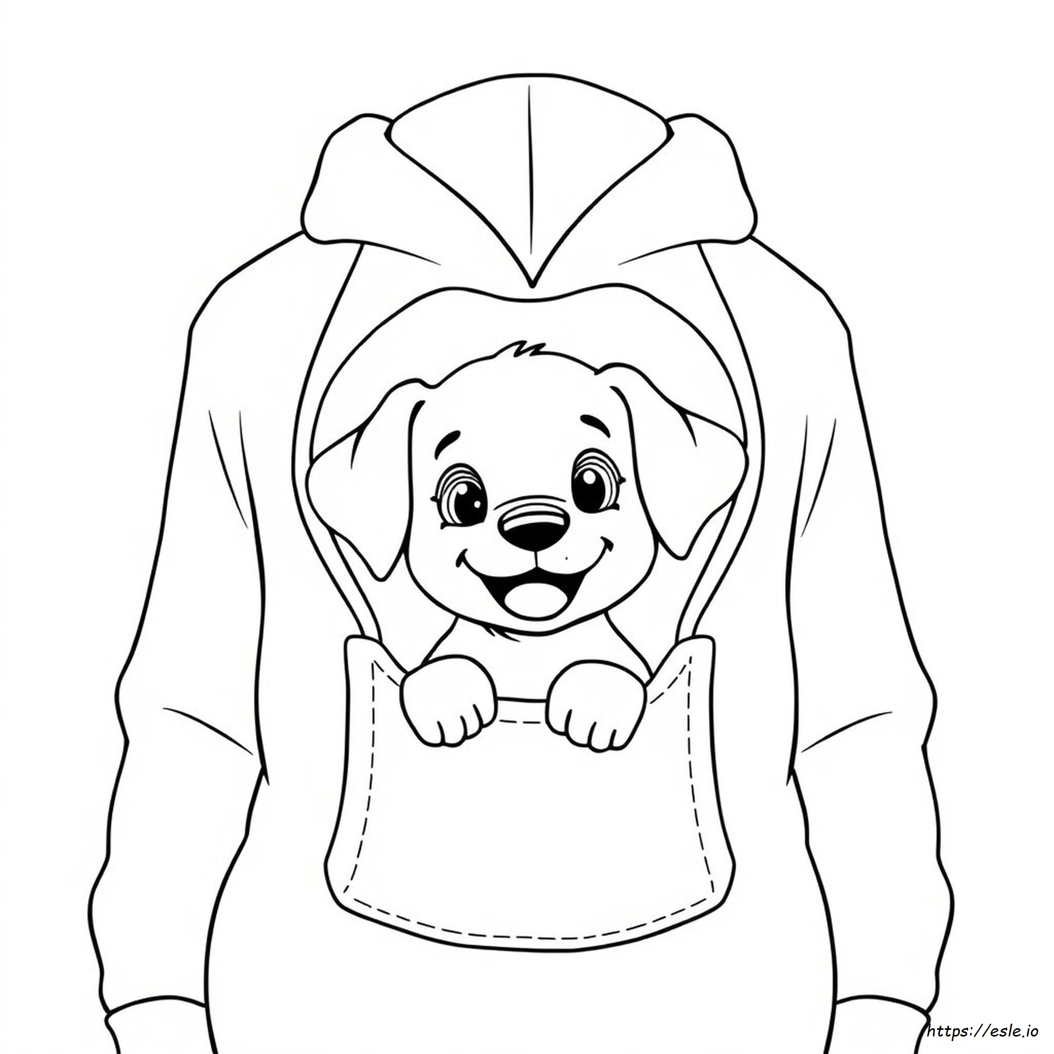 Coloriage Chiot Dans Ma Poche