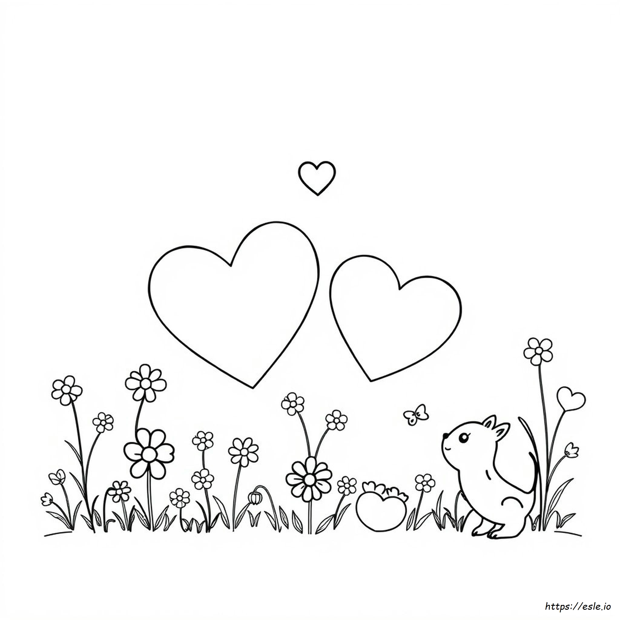 Planșe De Colorat Printabile De Valentine's Day Pentru Preșcolari