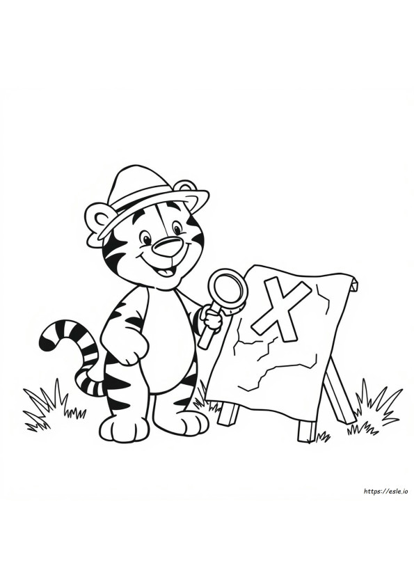 Desene De Colorat Cu Daniel Tigru