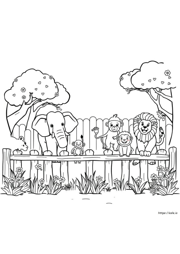 Pune-Mă În Grădina Zoologică De Colorat