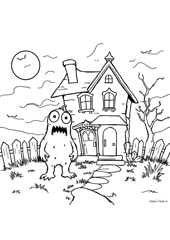 Monster House Coloring Pages