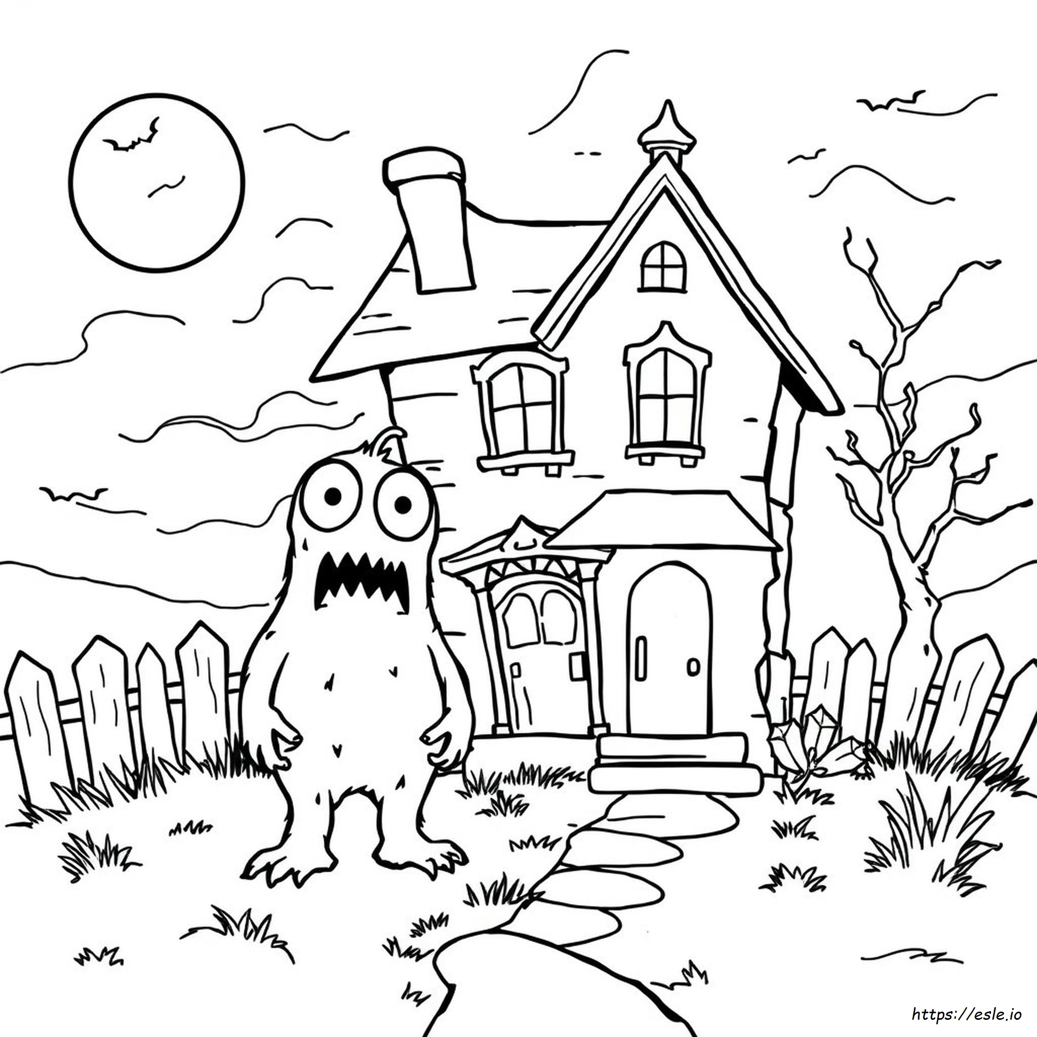 Monster House Coloring Pages