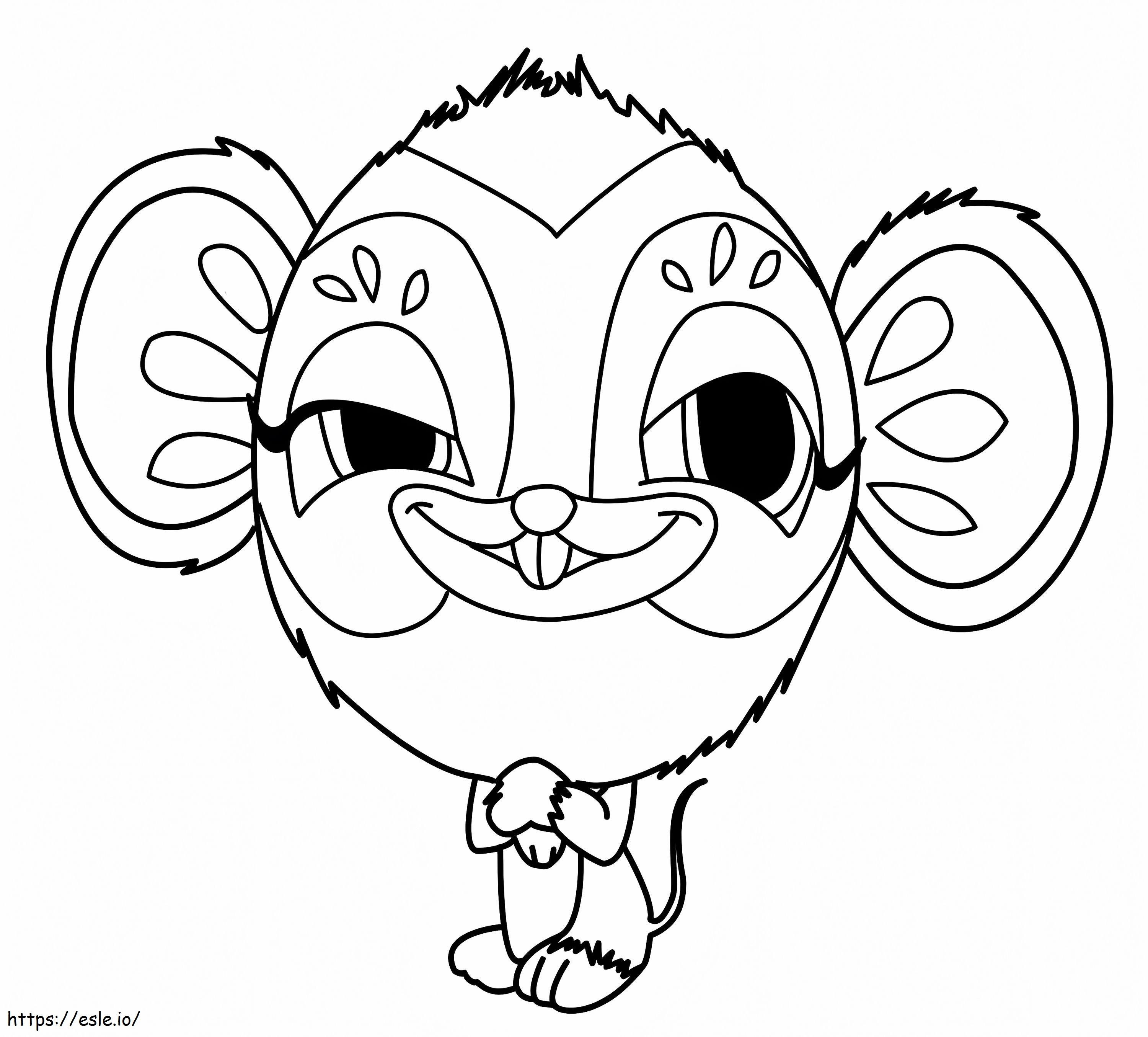 Zooble Mouse coloring page