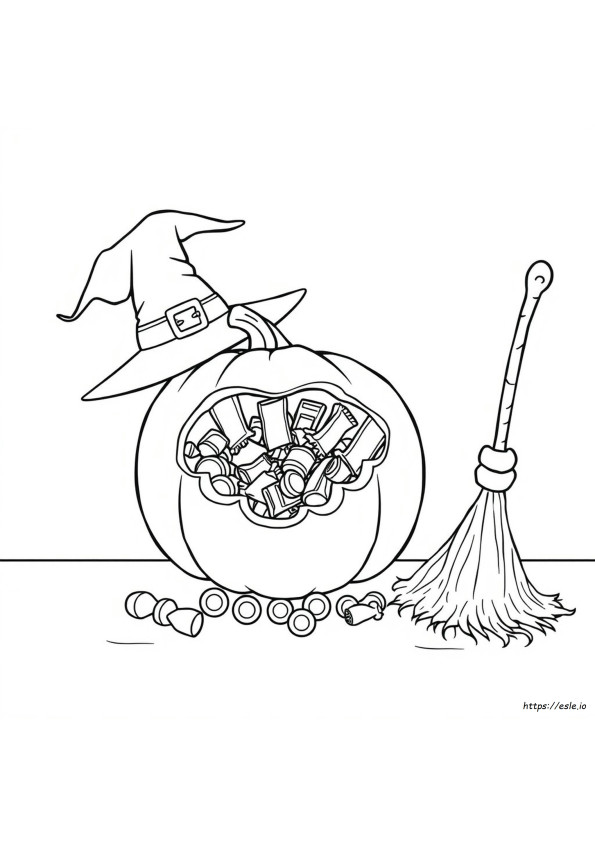 Halloween Candy Coloring Pages