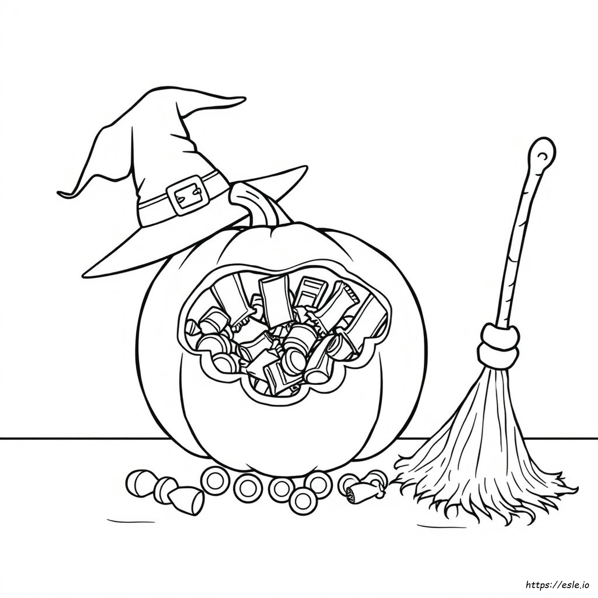 Doces De Halloween Para Colorir
