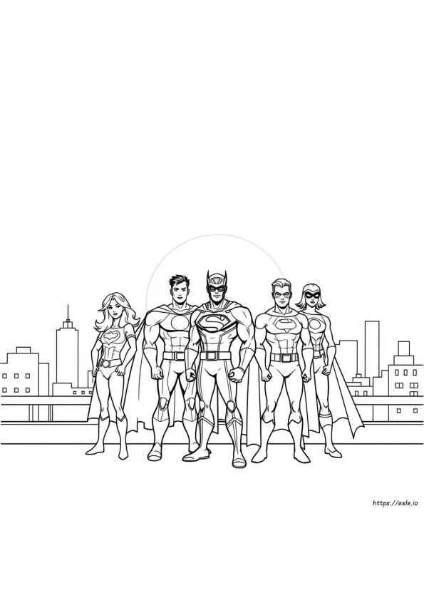 Superhero Coloring Pages For Kids Printable