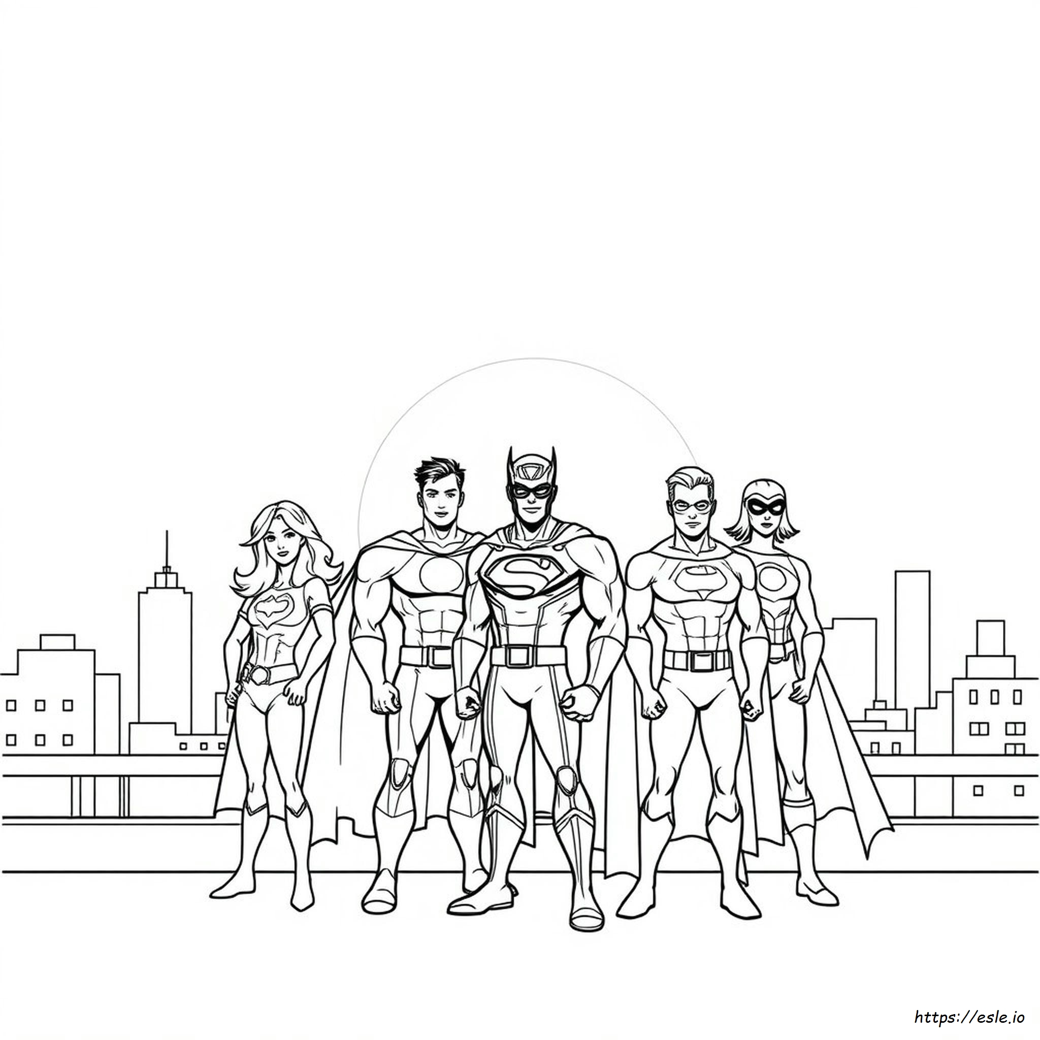 Superhero Coloring Pages For Kids Printable