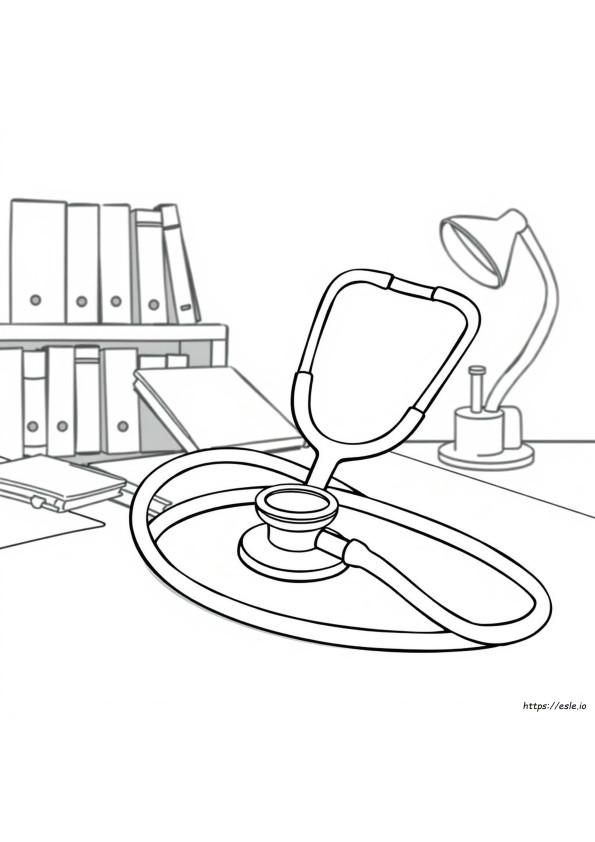 Coloriage Stéthoscope