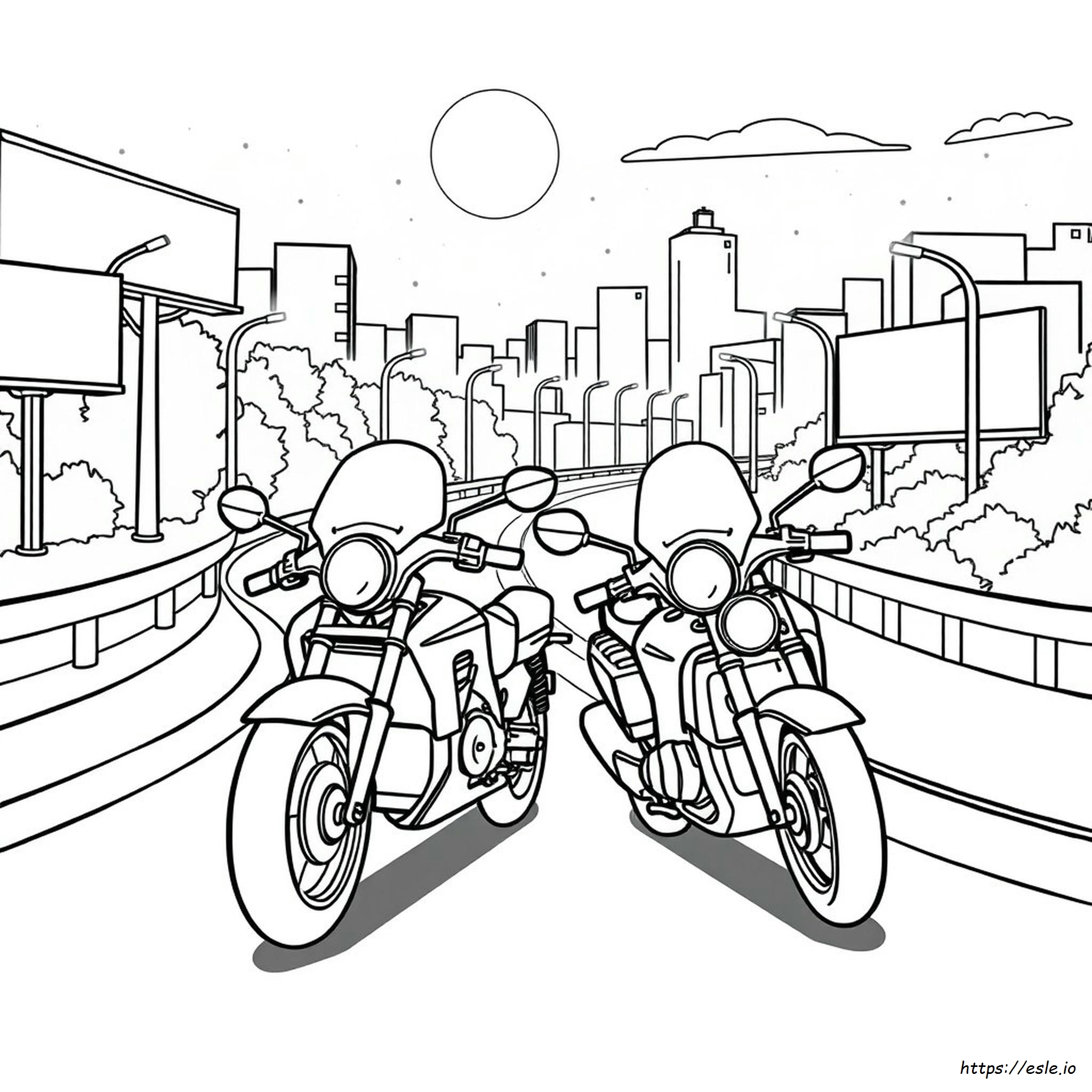 Coloriages Motos