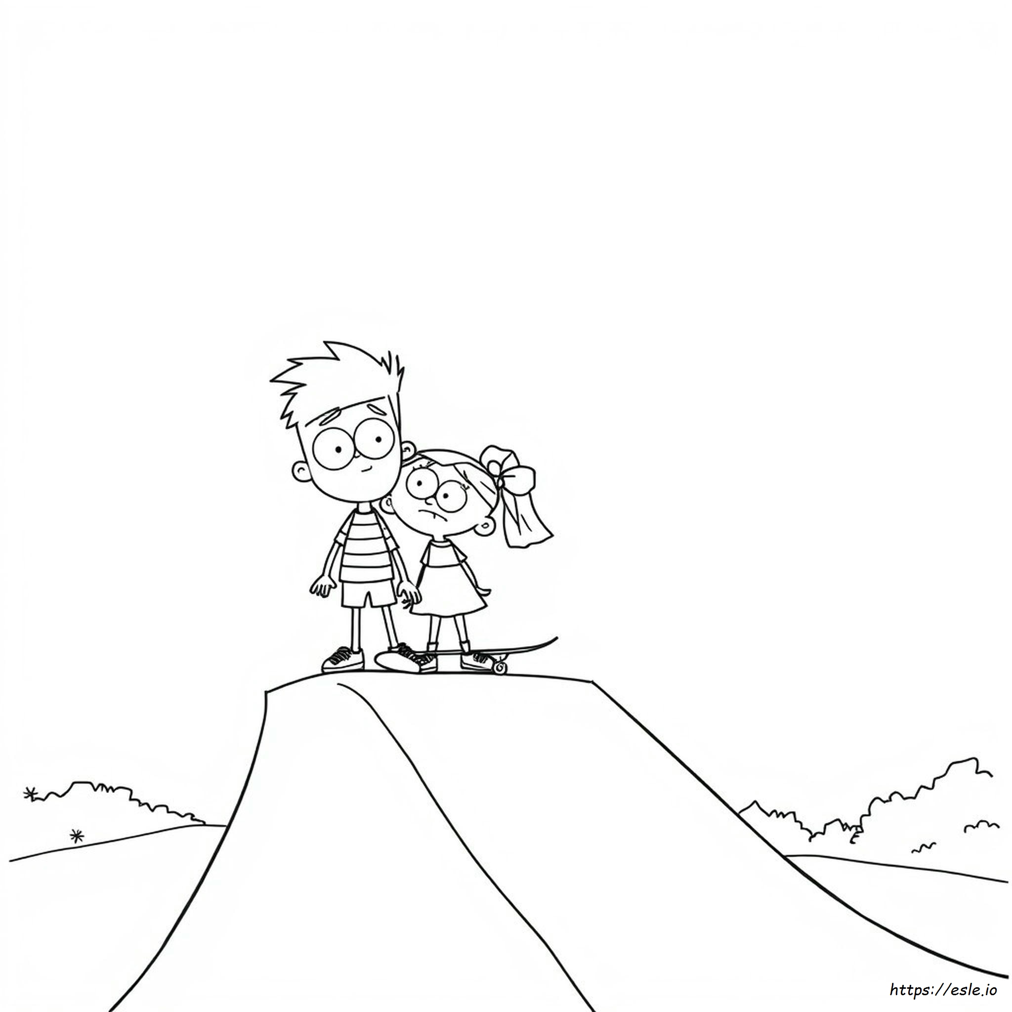 Phineas Dan Ferb Mewarnai Gambar